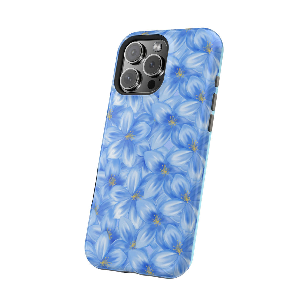 Blue Floral VOXY - Magnetic Impact-Resistant