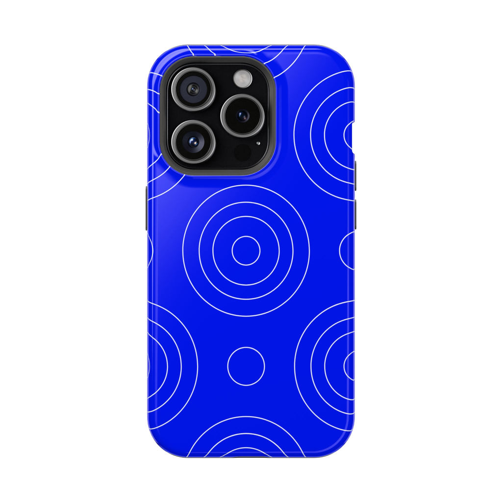 Blue Concentric Circles VOXY  — Magnetic Impact-Resistant
