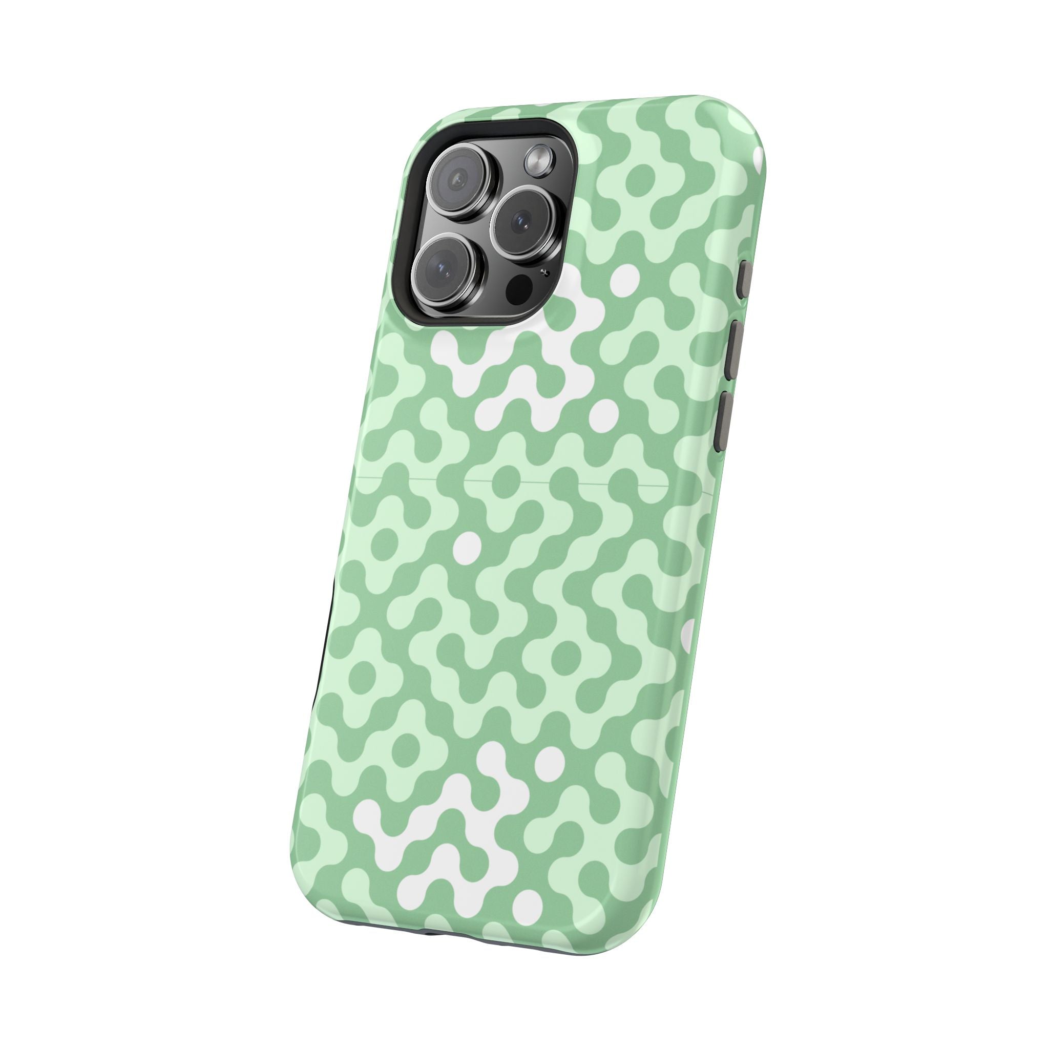 Mint Abstract Camouflage VOXY— Magnetic Impact-Resistant