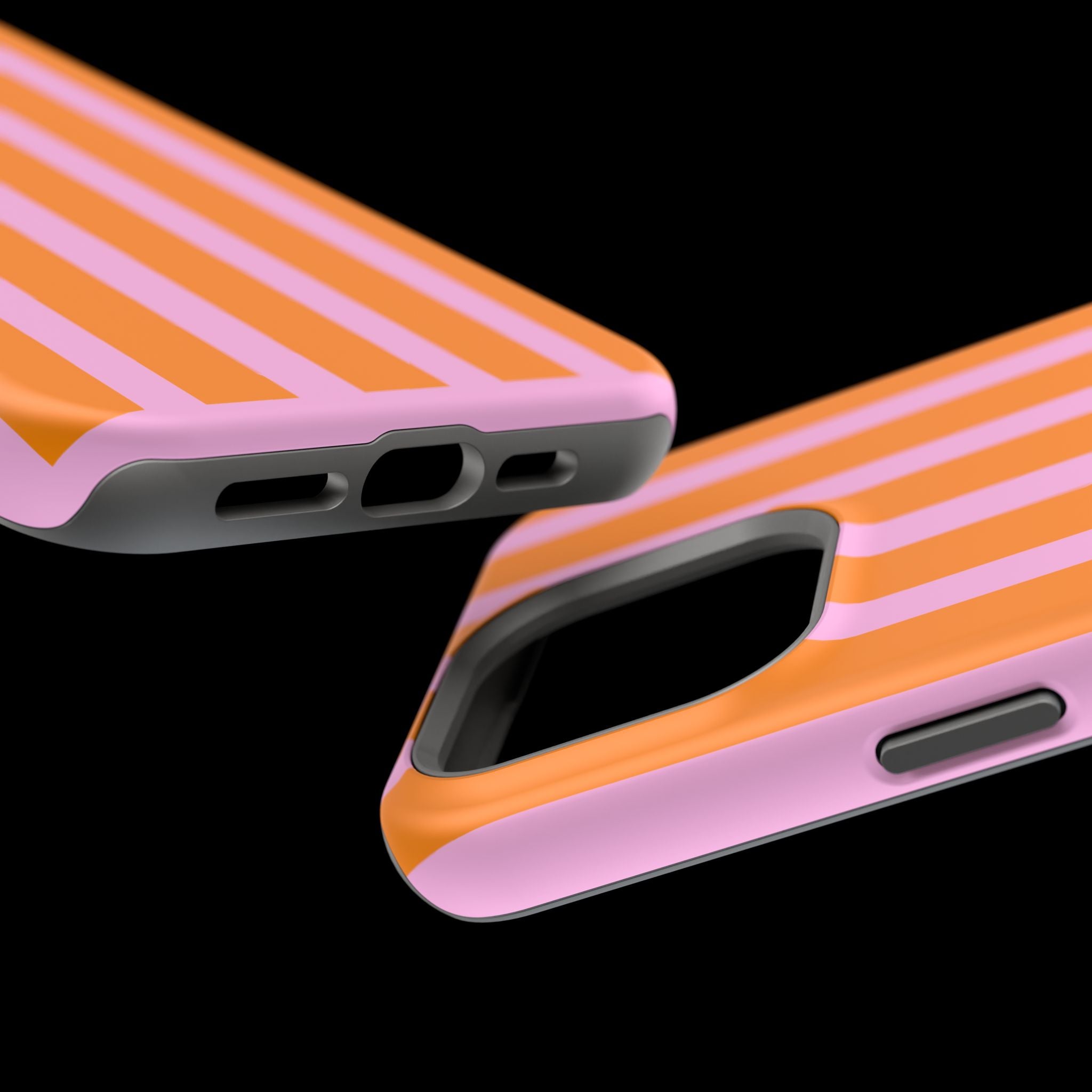 Orange & Pink Bold Stripe VOXY - Magnetic Impact-Resistant