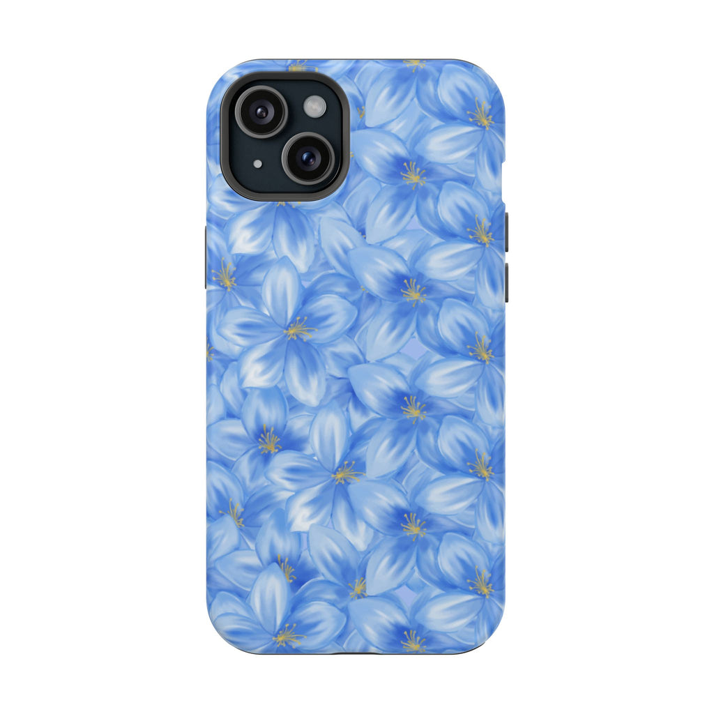 Blue Floral VOXY - Magnetic Impact-Resistant