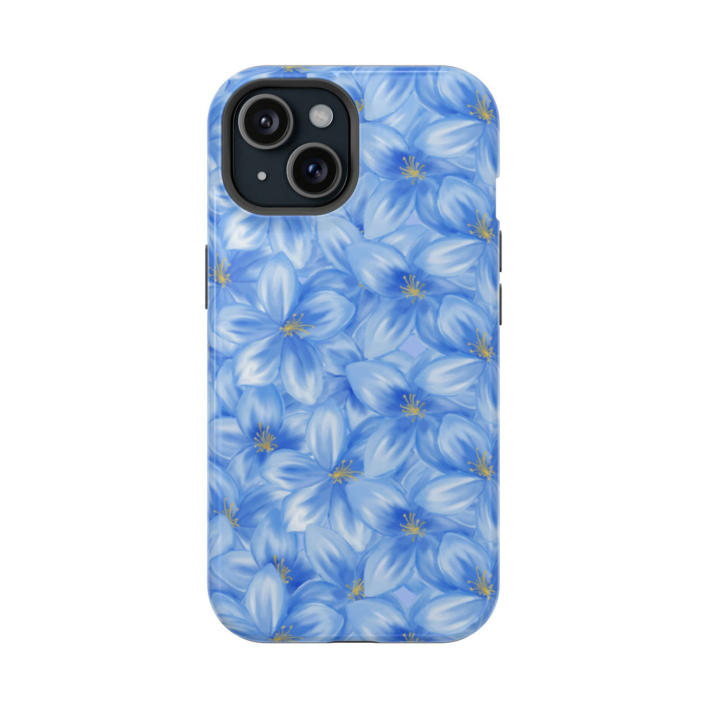 Blue Floral VOXY - Magnetic Impact-Resistant