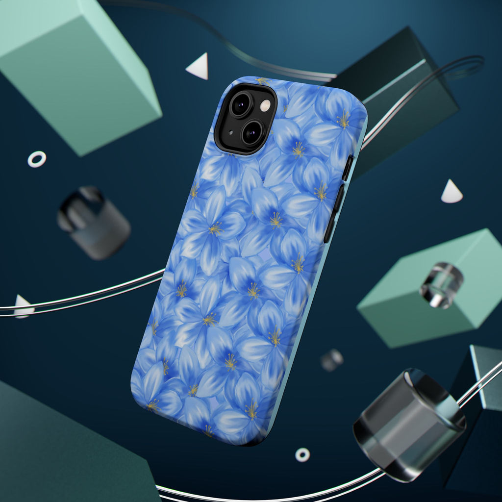 Blue Floral VOXY - Magnetic Impact-Resistant