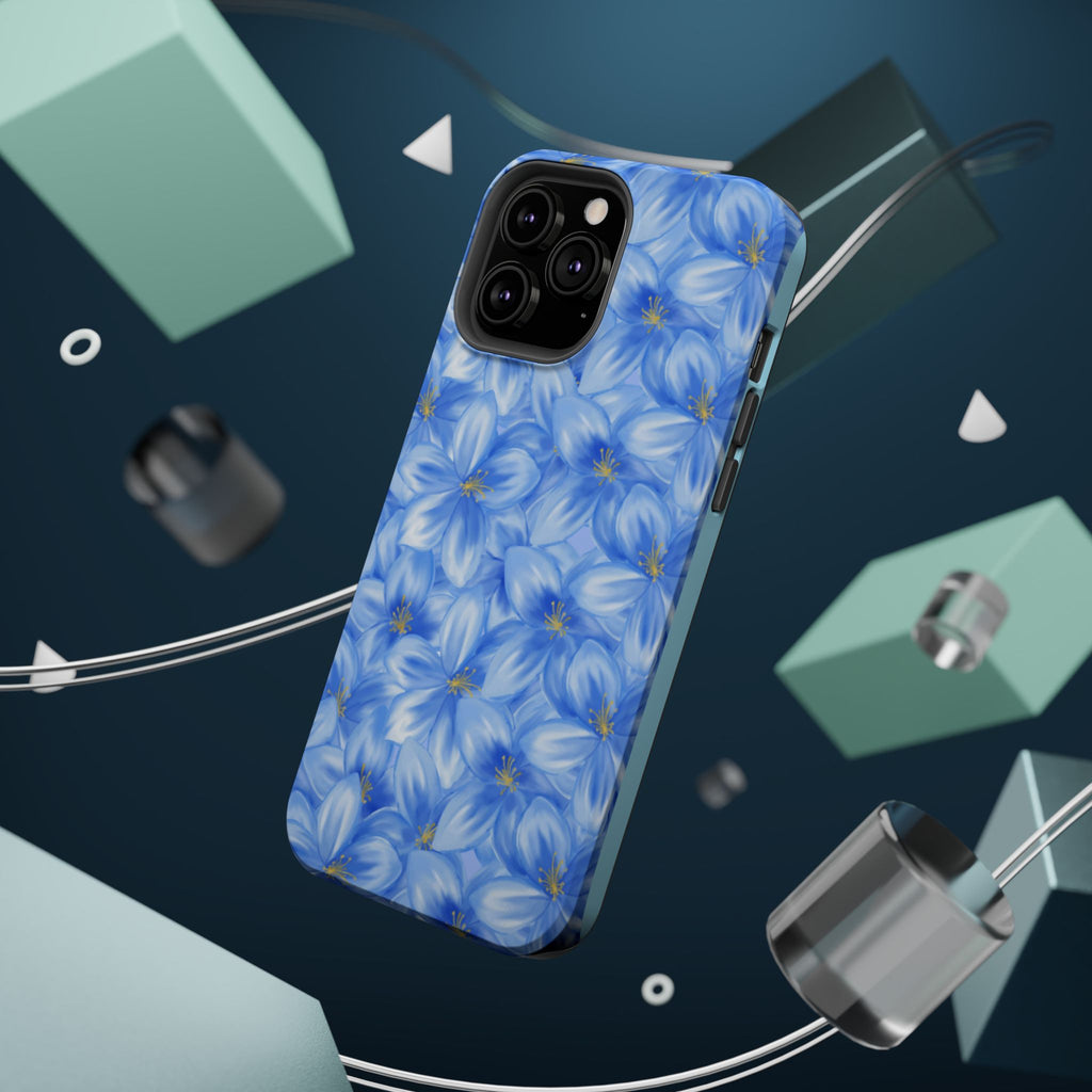 Blue Floral VOXY - Magnetic Impact-Resistant