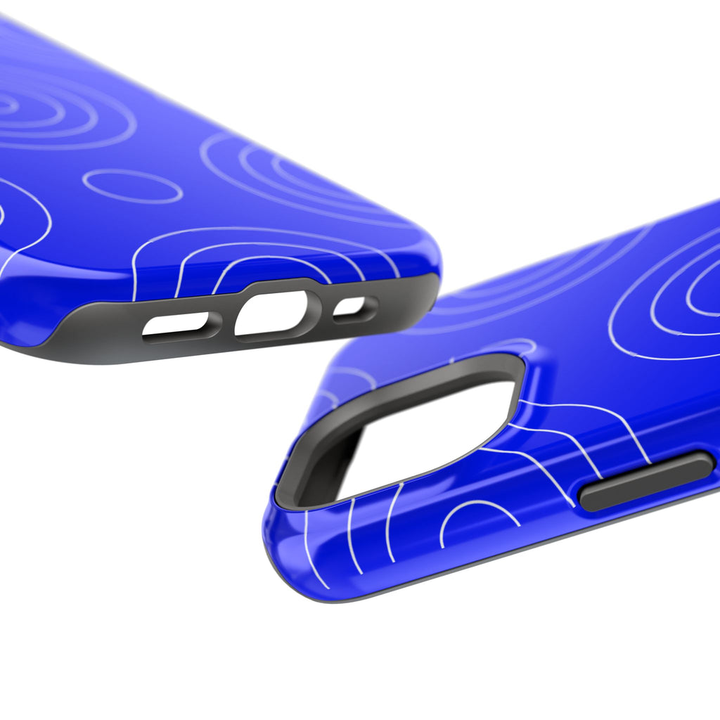 Blue Concentric Circles VOXY  — Magnetic Impact-Resistant