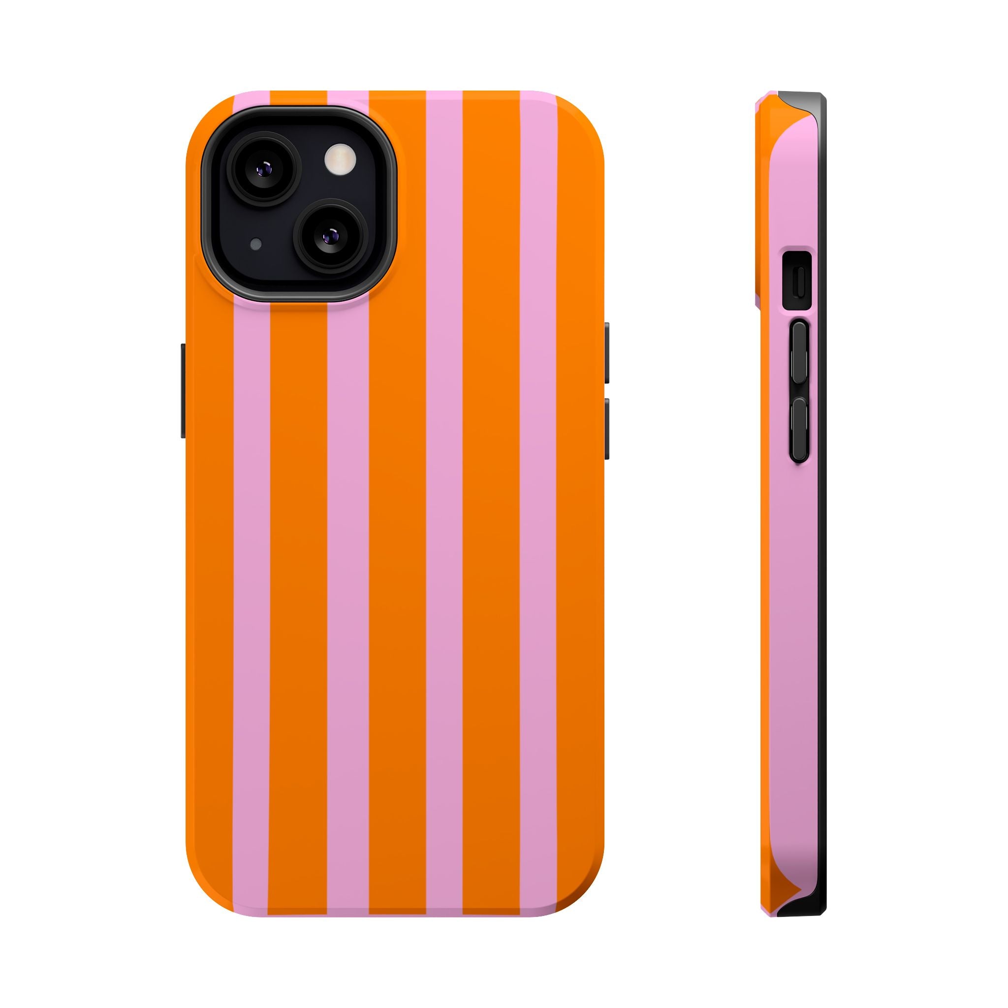 Orange & Pink Bold Stripe VOXY - Magnetic Impact-Resistant